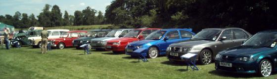 MG Saloons Timeline at 2005 show